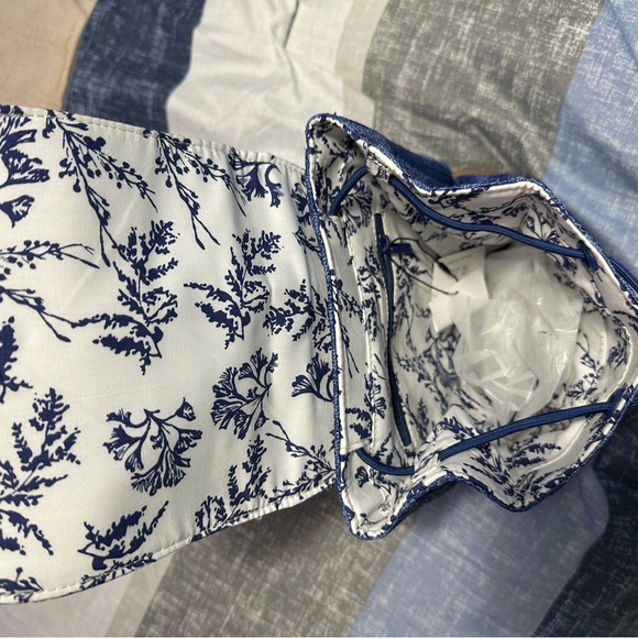 Vera Bradley Straw Mini Backpack - Regatta Turtle Blue - Picture 3 of 3